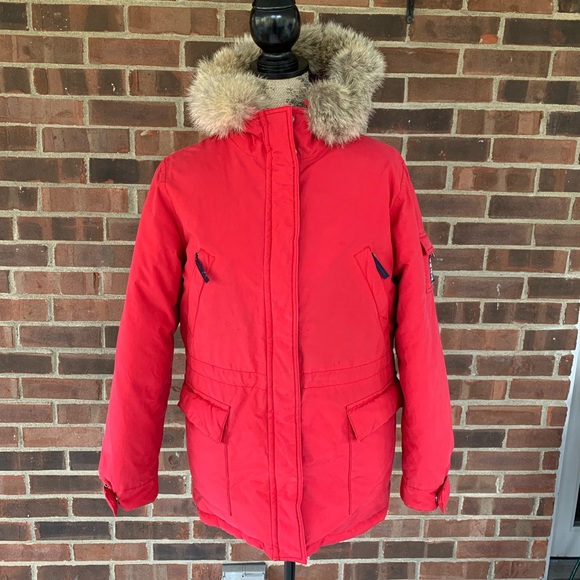 tommy hilfiger down filled puffer jacket